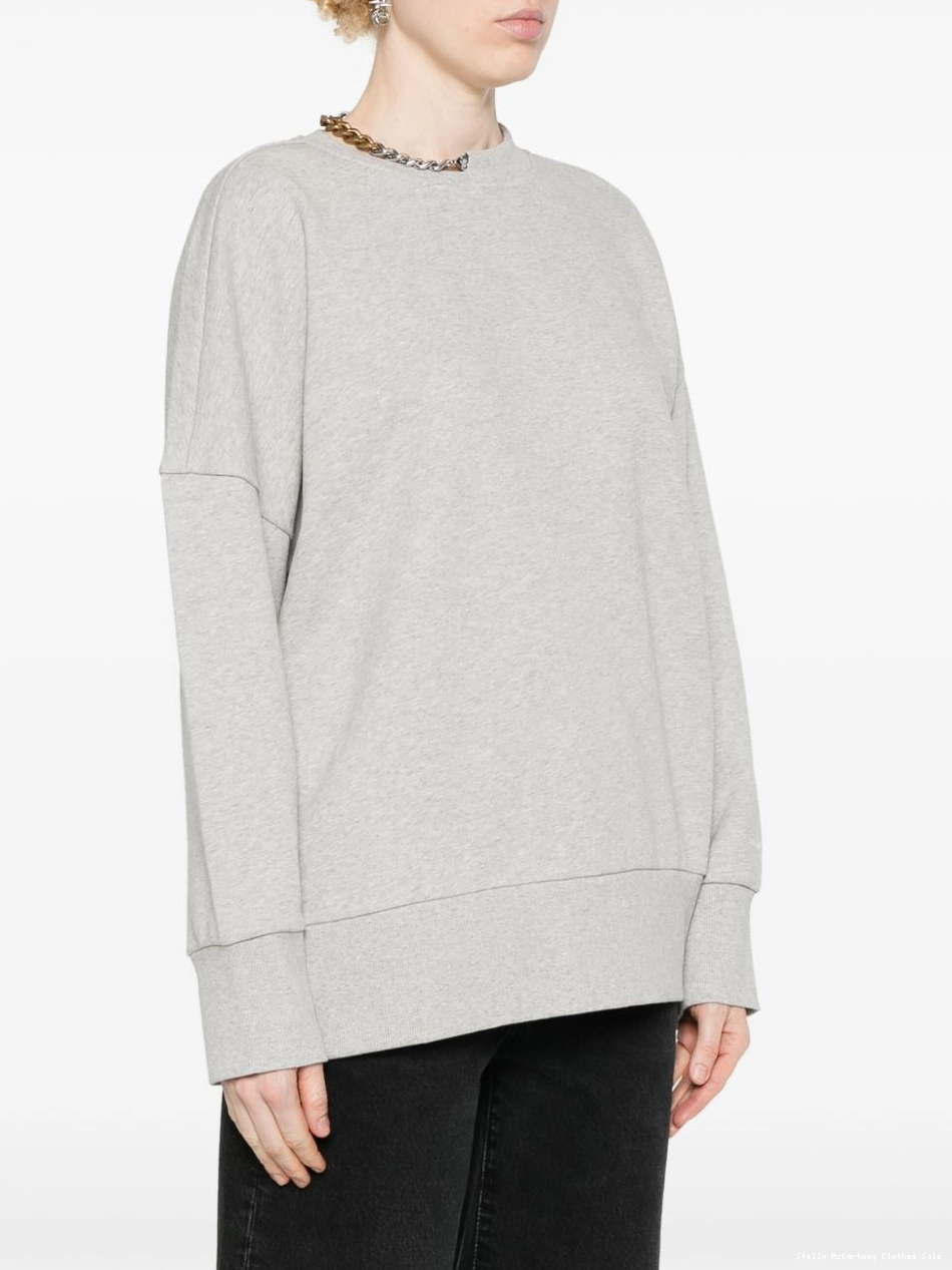 Cheap McCartney Women sweatshirt Stella melange chain-link-detailing 0724